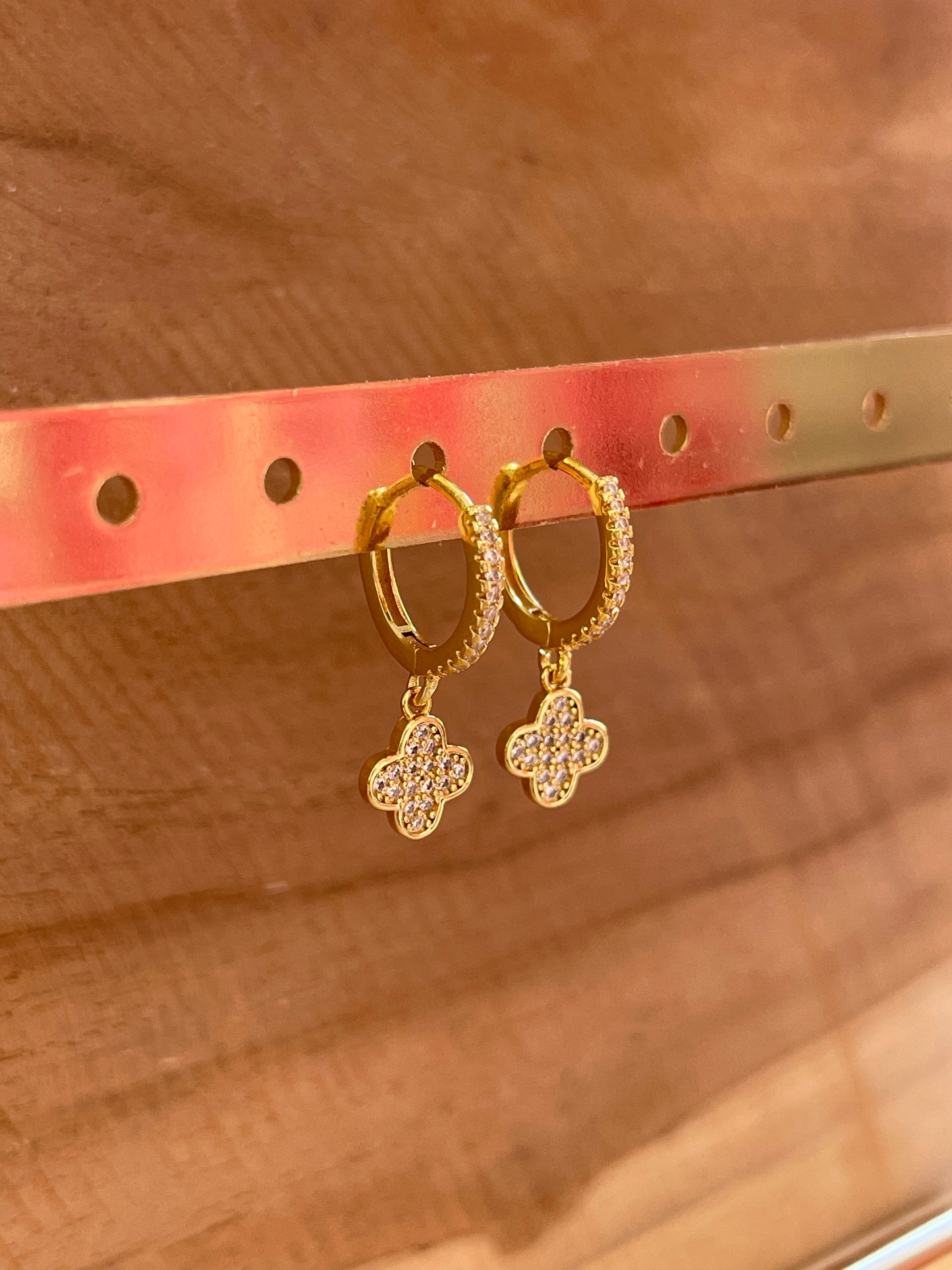 Boucle d'oreilles Lumitrèfle