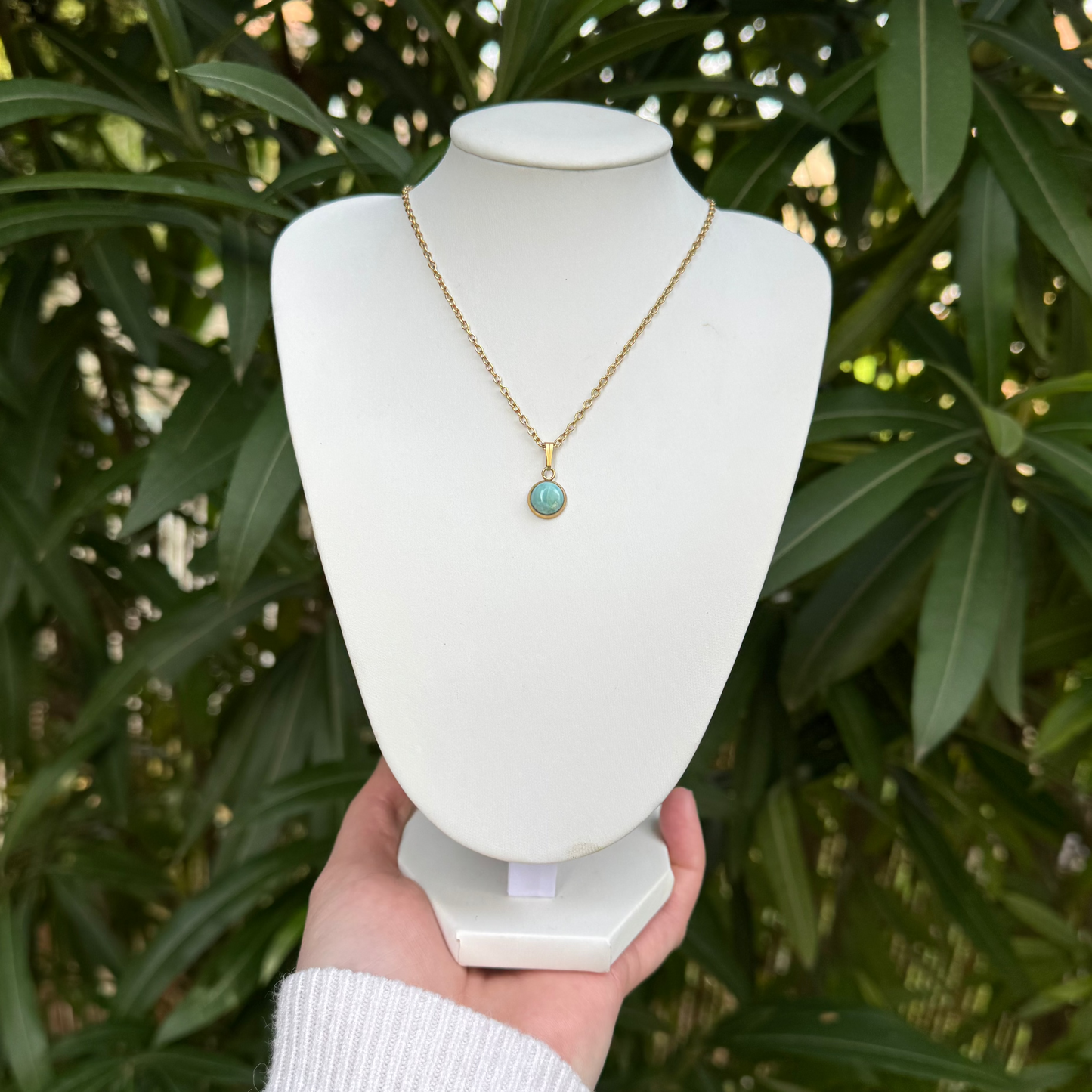 Collier lumisacré larimar
