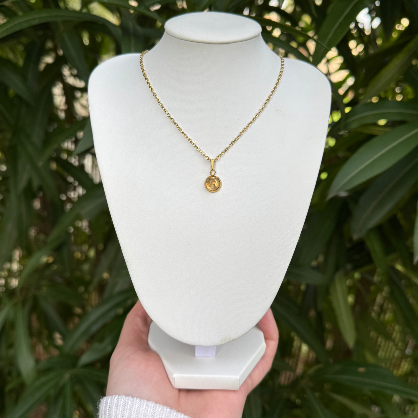 Collier lumisacré citrine