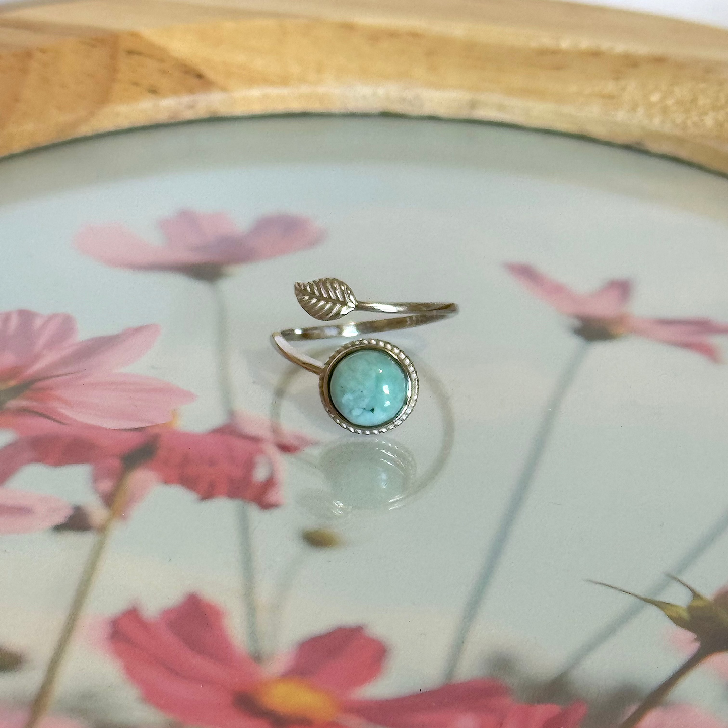 Bague luminature larimar
