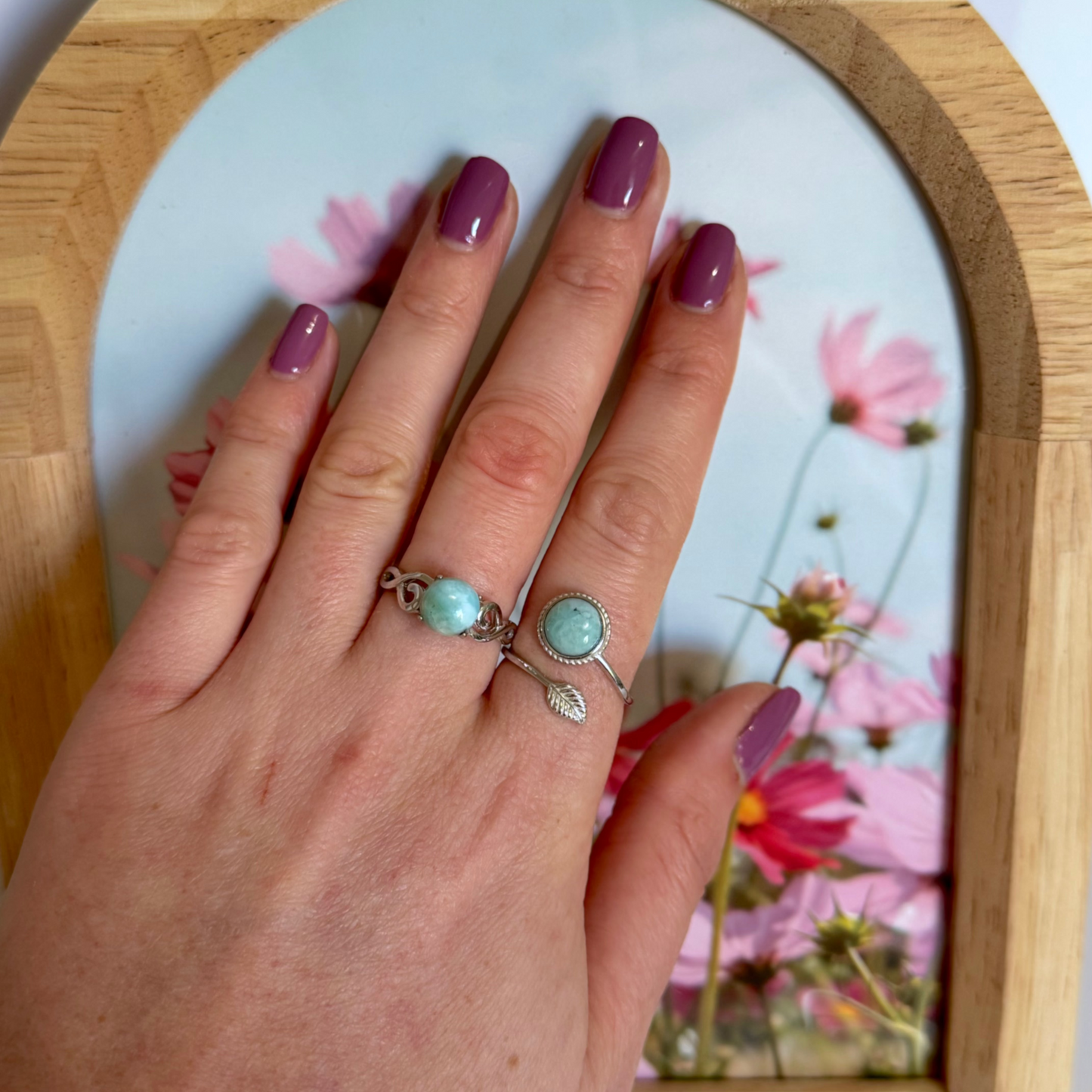 Bague luminature larimar
