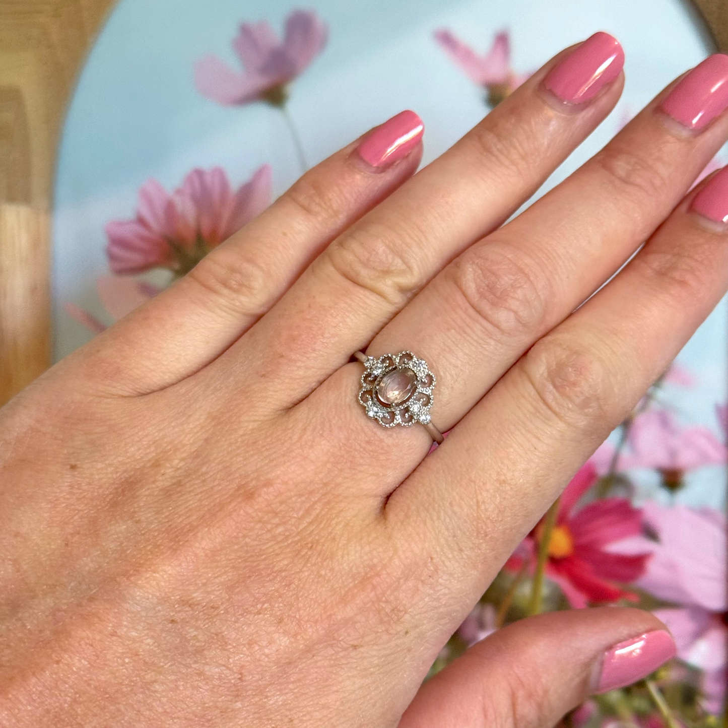 Bague lumipétale argent 925
