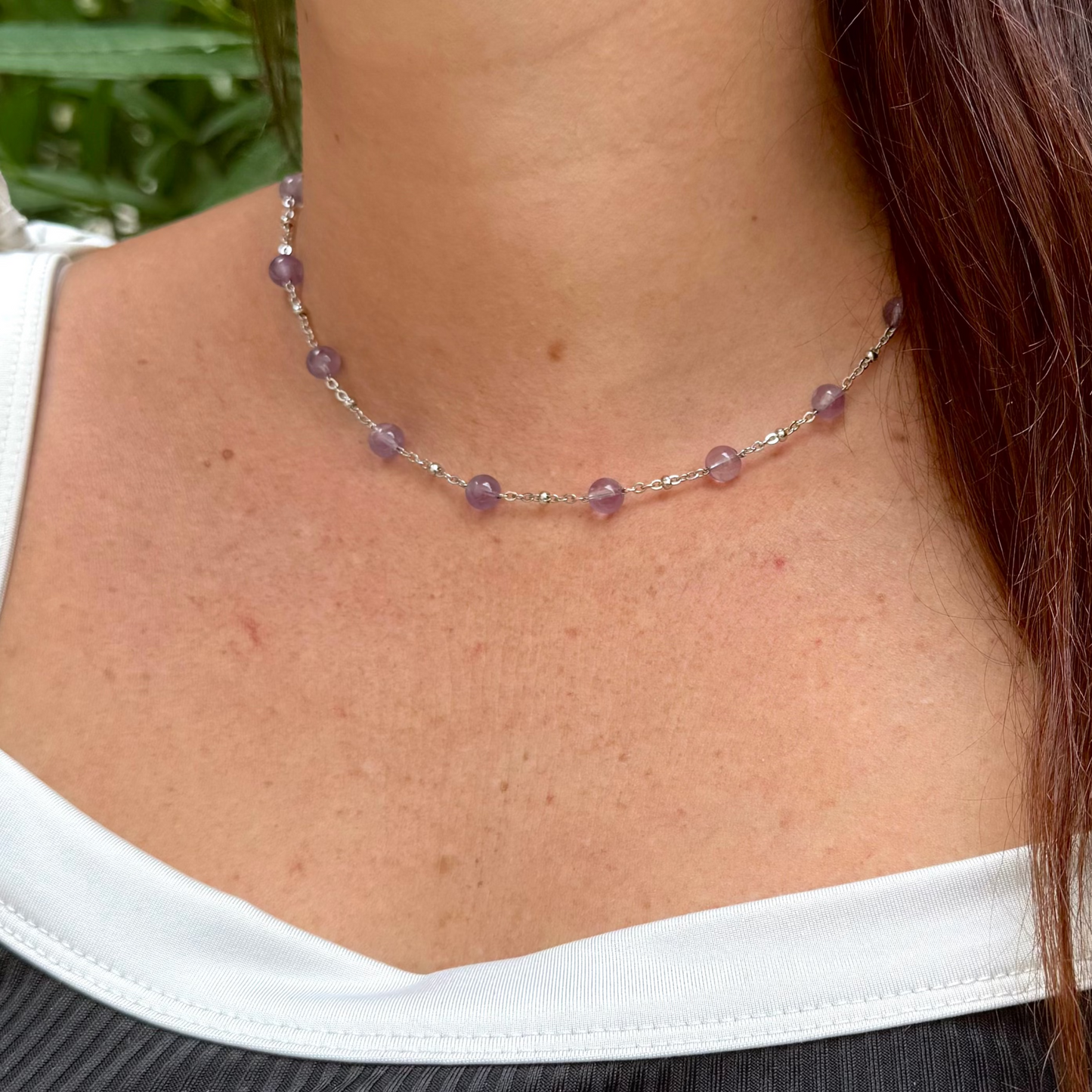 Collier lumiéclat améthyste
