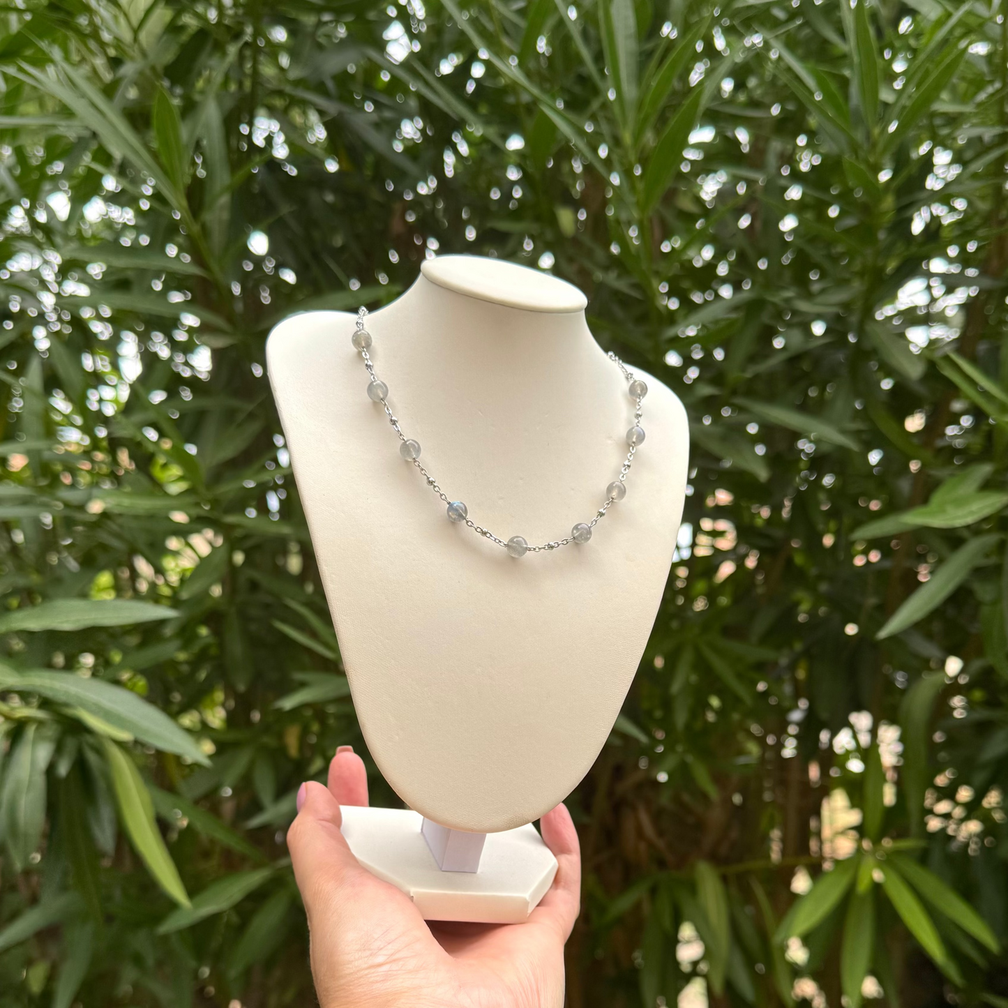Collier lumiéclat labradorite