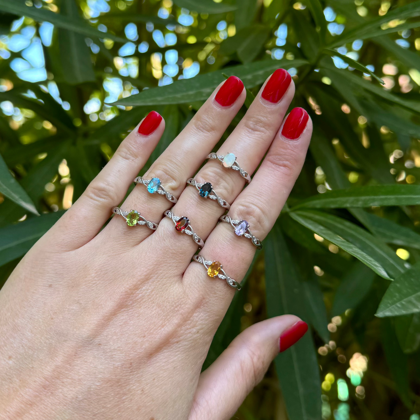 Bague lumiprincesse grenat