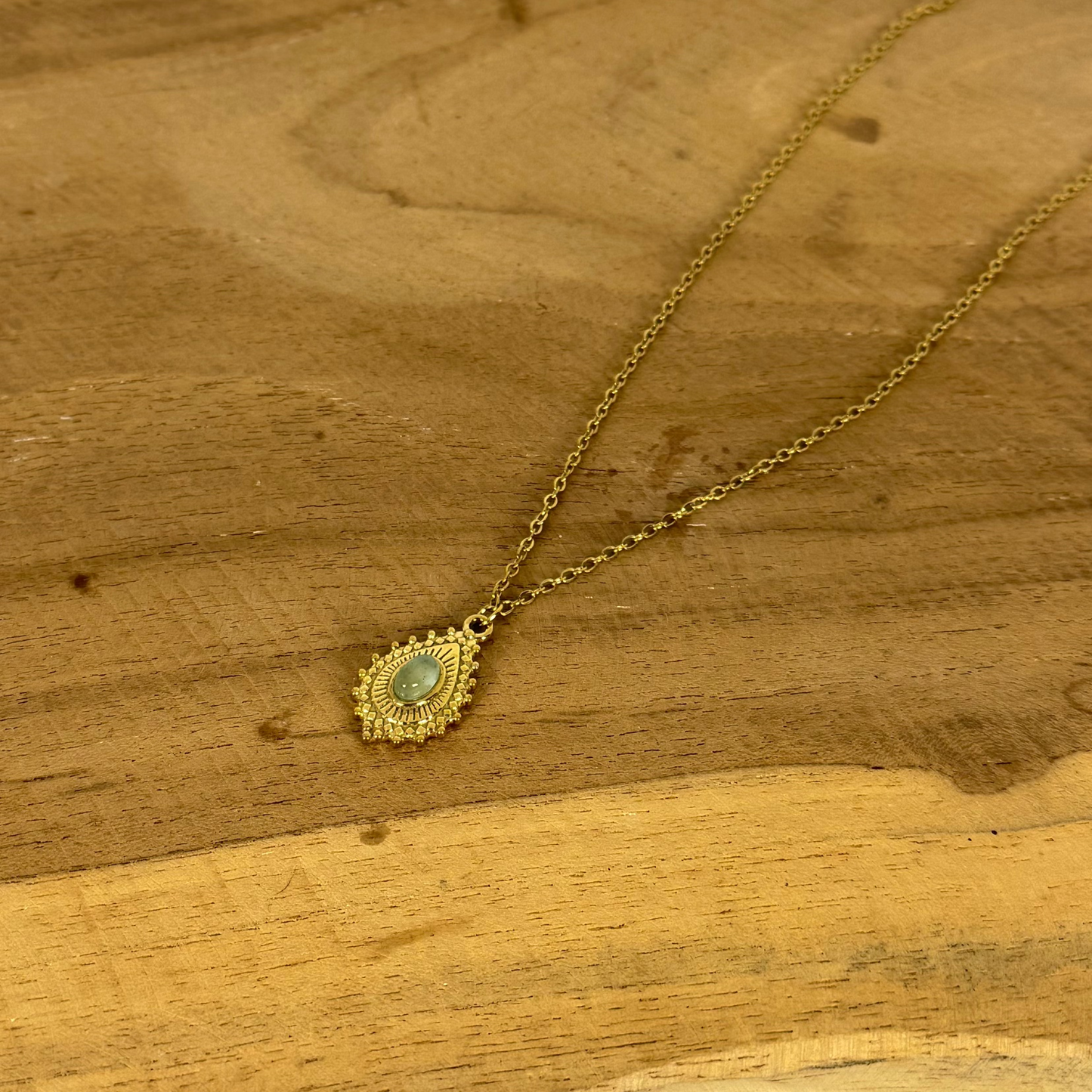 Collier lumigaya aventurine verte