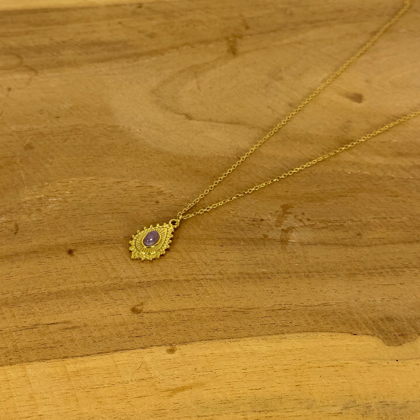 Collier lumigaya améthyste