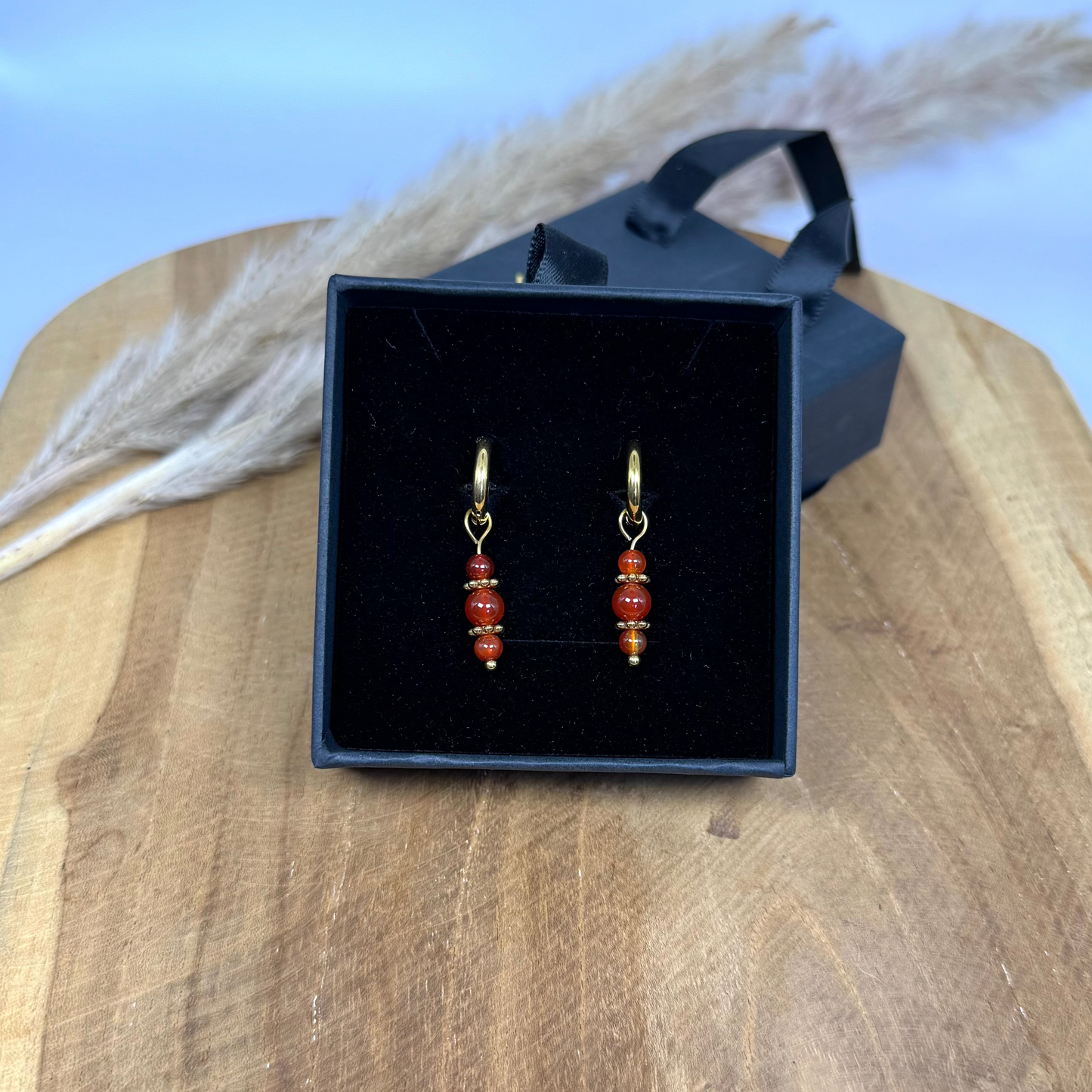 Boucles lumiéclat XS cornaline