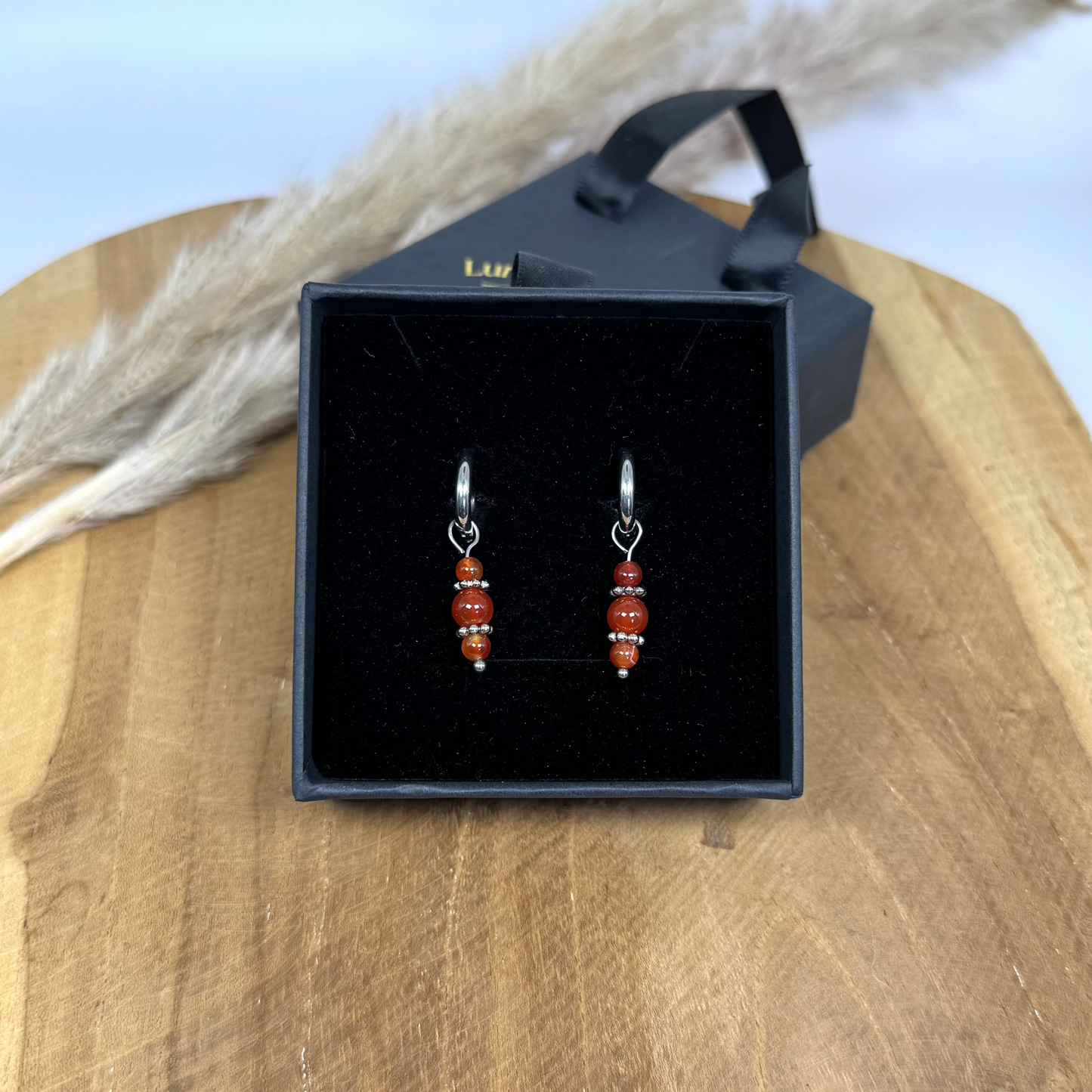 Boucles lumiéclat XS cornaline