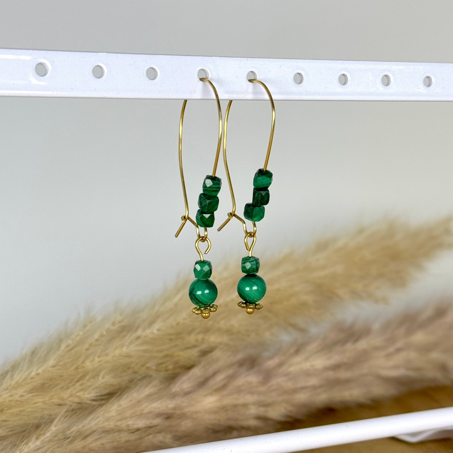 Boucles lumiélégrance malachite