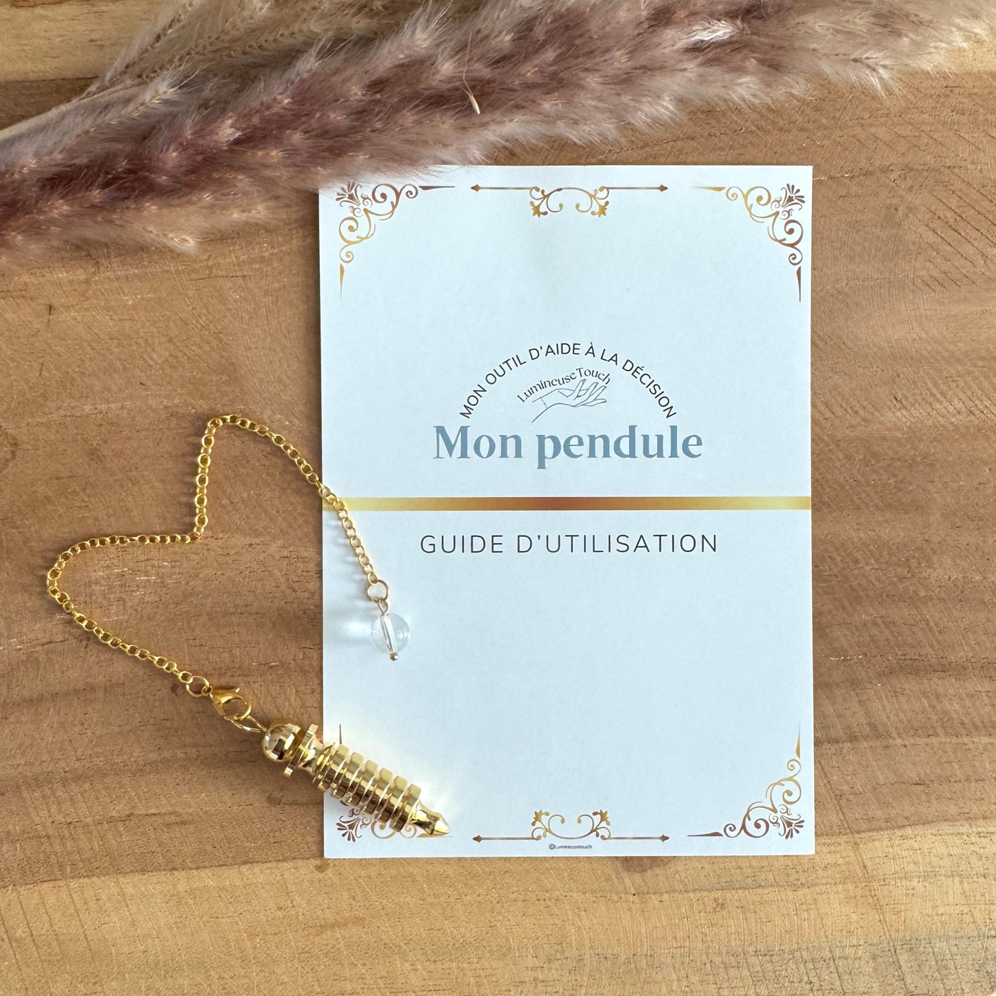 Pendule Osiris doré