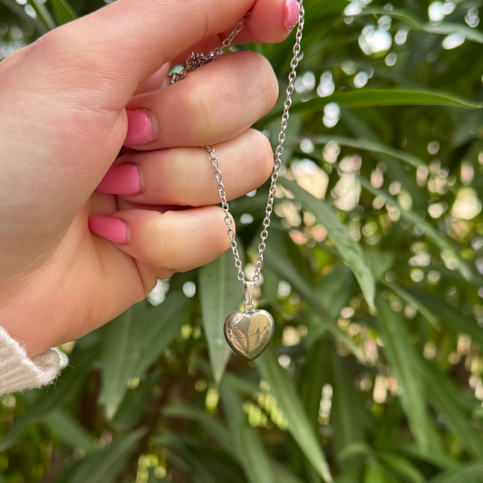 Pendentif lumicoeur en pyrite