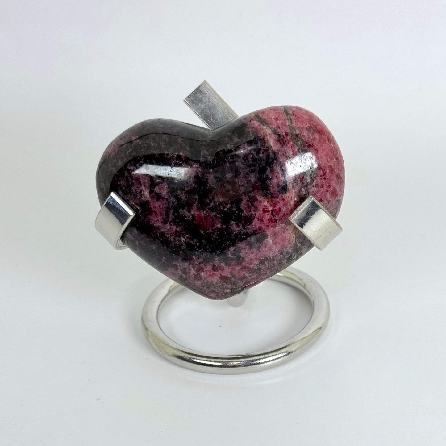 Coeur rhodonite 60 à 70mm
