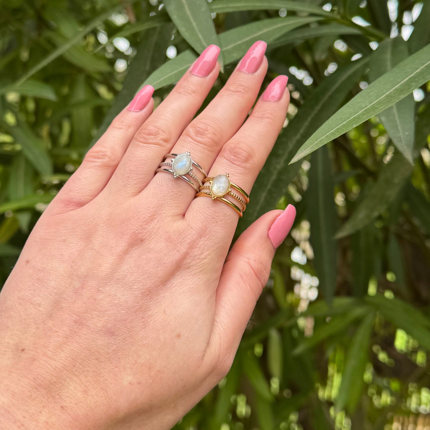 Bague lumiboheme pierre de lune