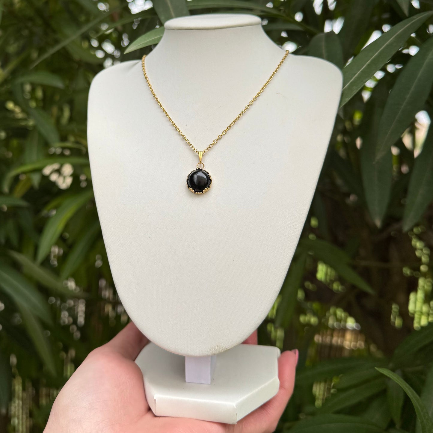 Collier lumicouronne onyx