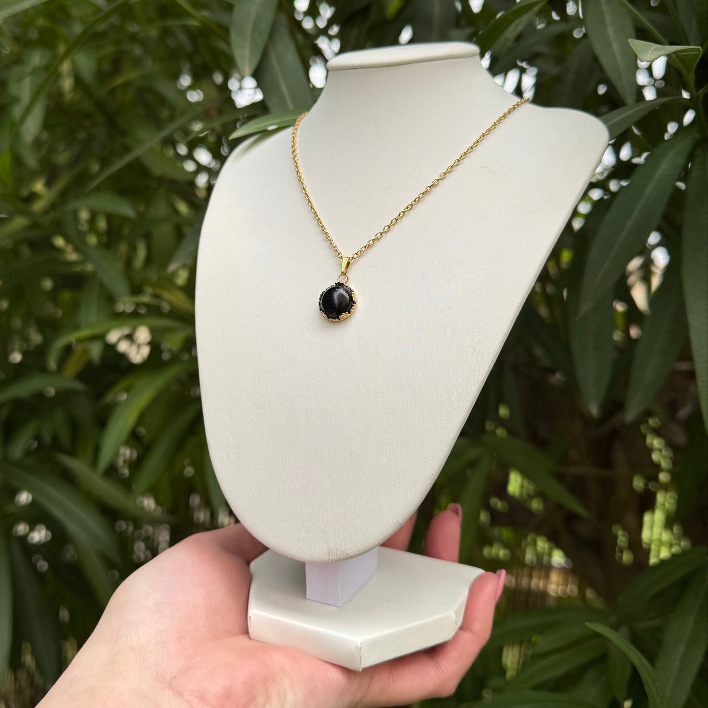 Collier lumicouronne onyx