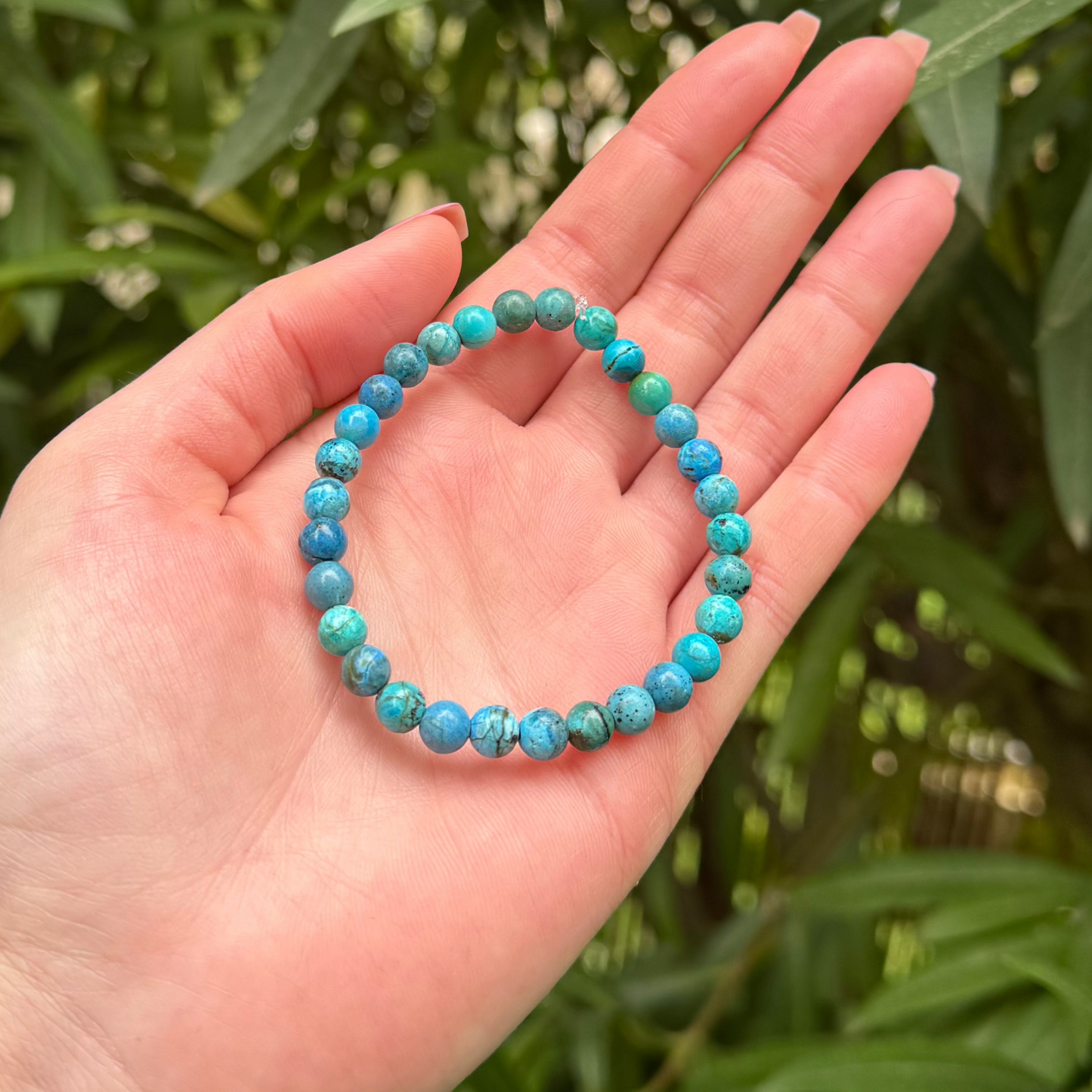 Bracelet lumiopale bleue