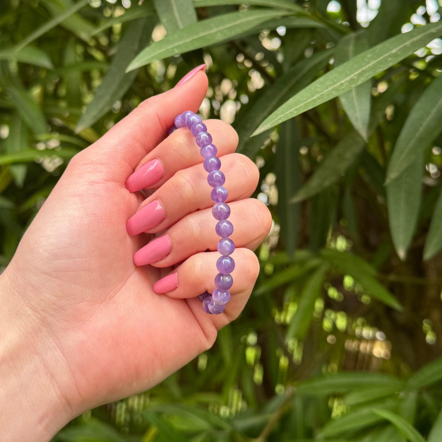 Bracelet lumiopale morado sur améthyste