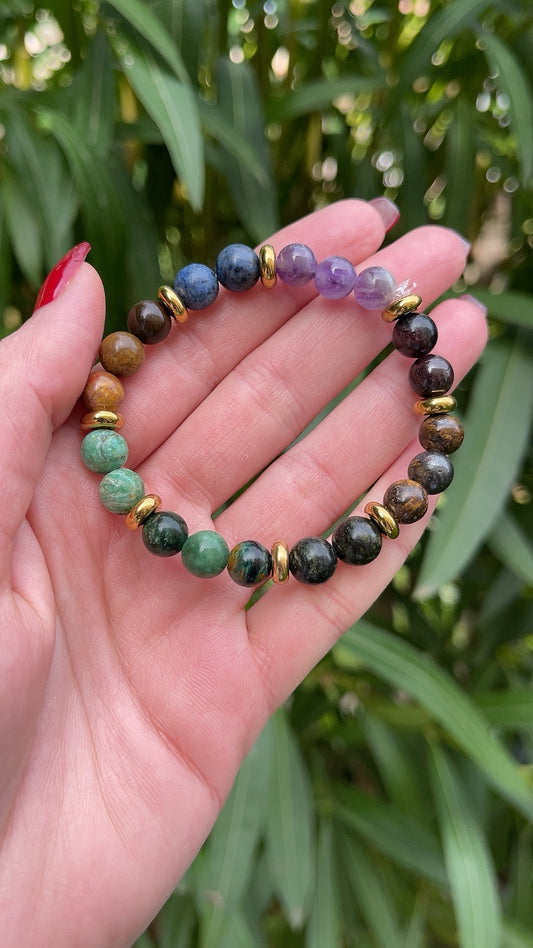 Bracelet Lumi 8 chakras duo