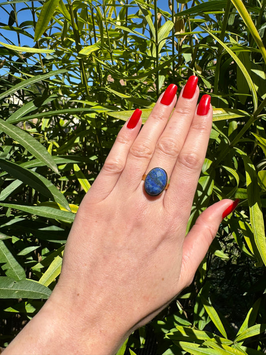 Bague Lumilapis lazuli