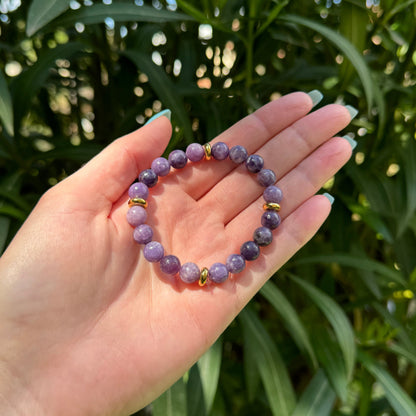 Bracelet Lumilépidolite