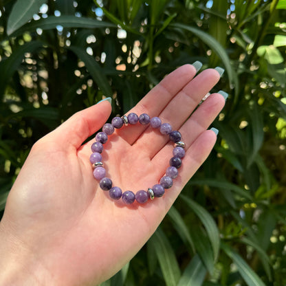 Bracelet Lumilépidolite