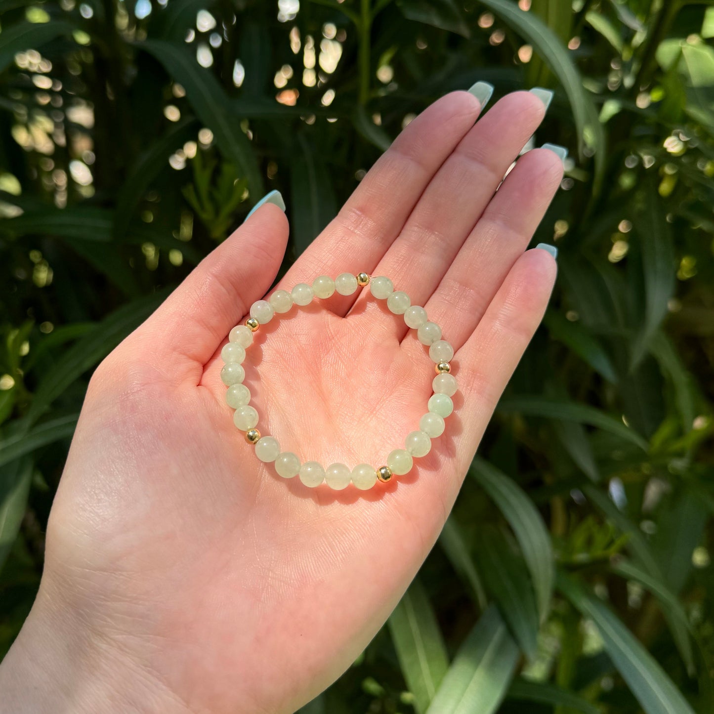 Bracelet Lumiaventurine verte