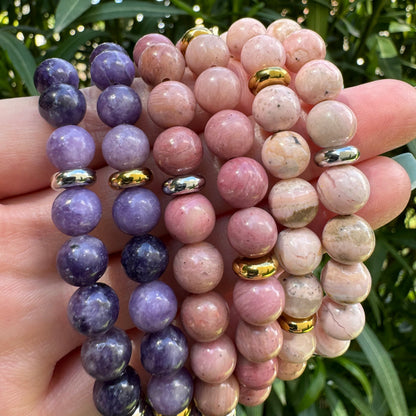 Bracelet Lumilépidolite