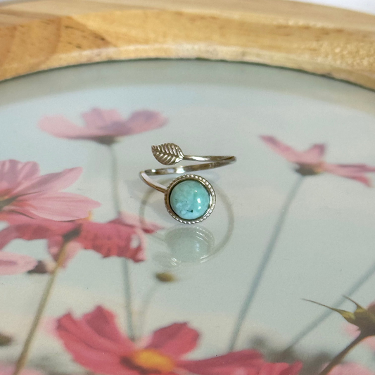 Bague luminature larimar
