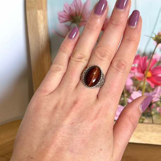 Bague lumilignée XL oeil de taureau