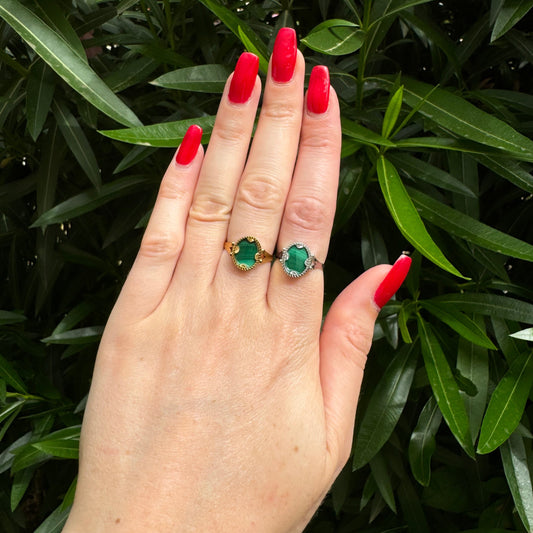 Bague Lumisunset S malachite