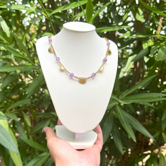 Collier lumisunset améthyste