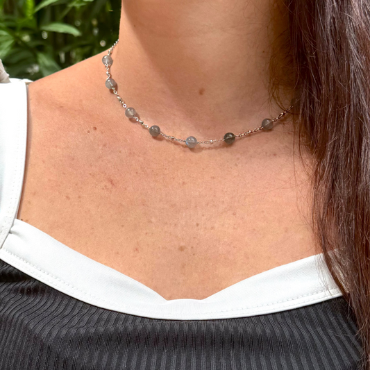 Collier lumiéclat labradorite