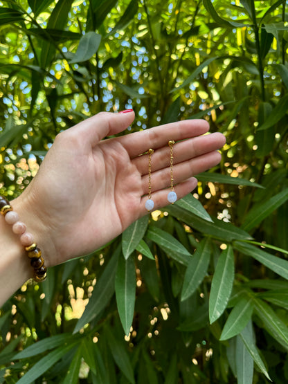 Boucles Lumichic calcédoine