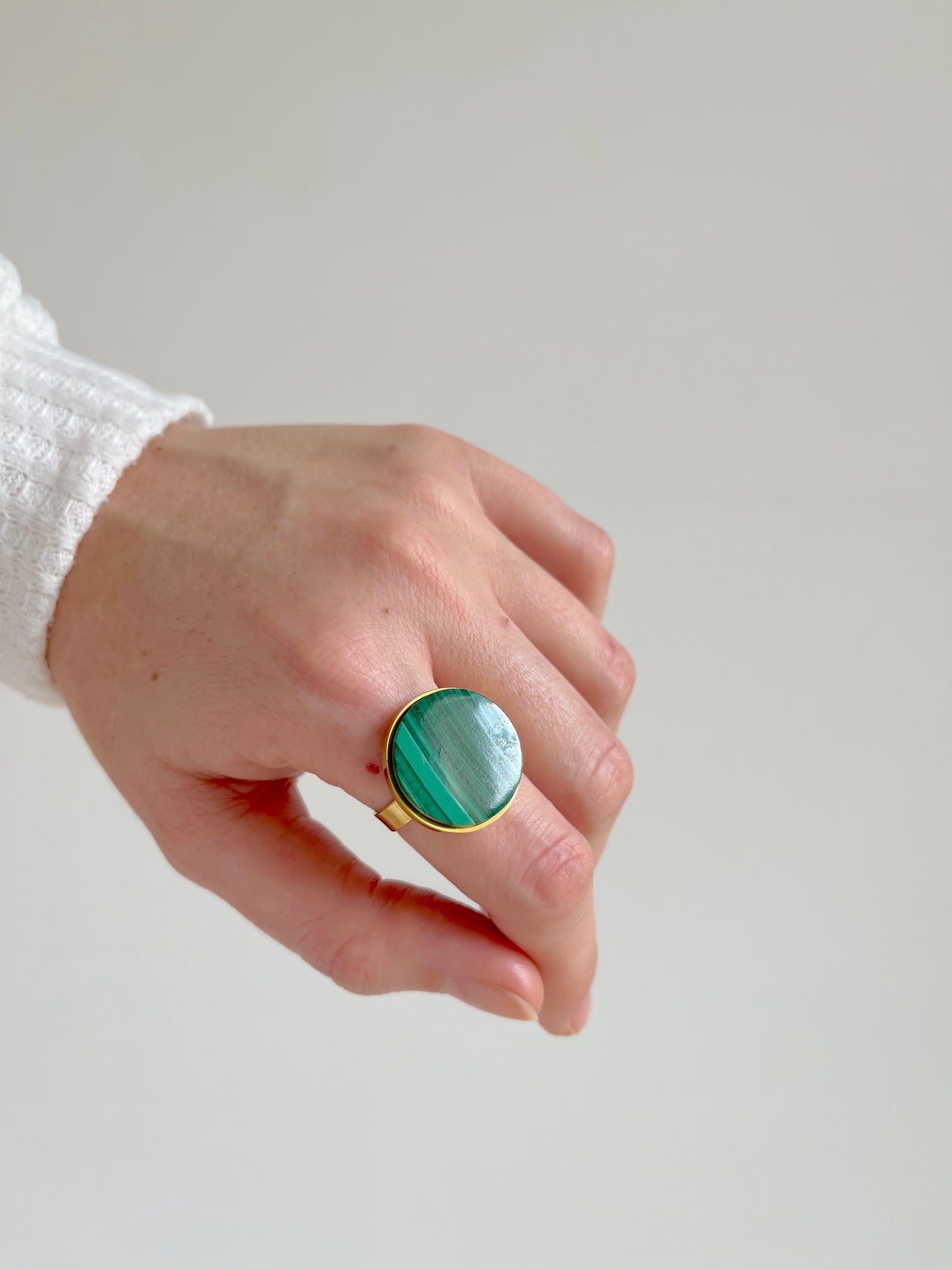 Bague Lumicéleste malachite