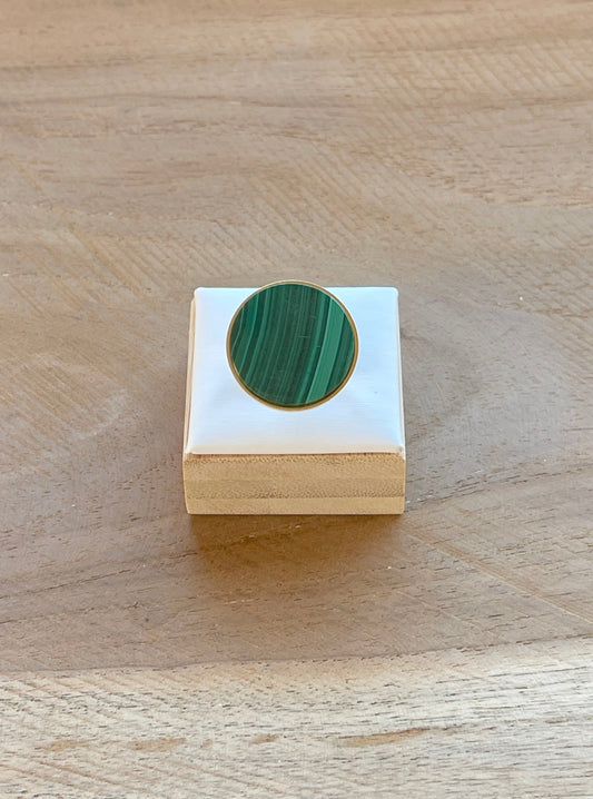 Bague Lumicéleste malachite