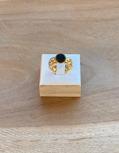 Bague Lumichevalière onyx