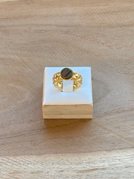 Bague Lumichevalière oeil du tigre