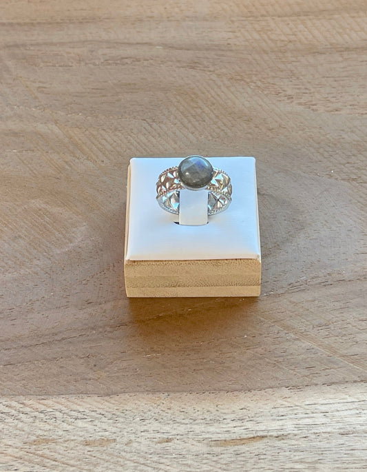 Bague Lumichevalière Labradorite