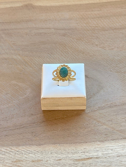 Bague Lumipétale apatite