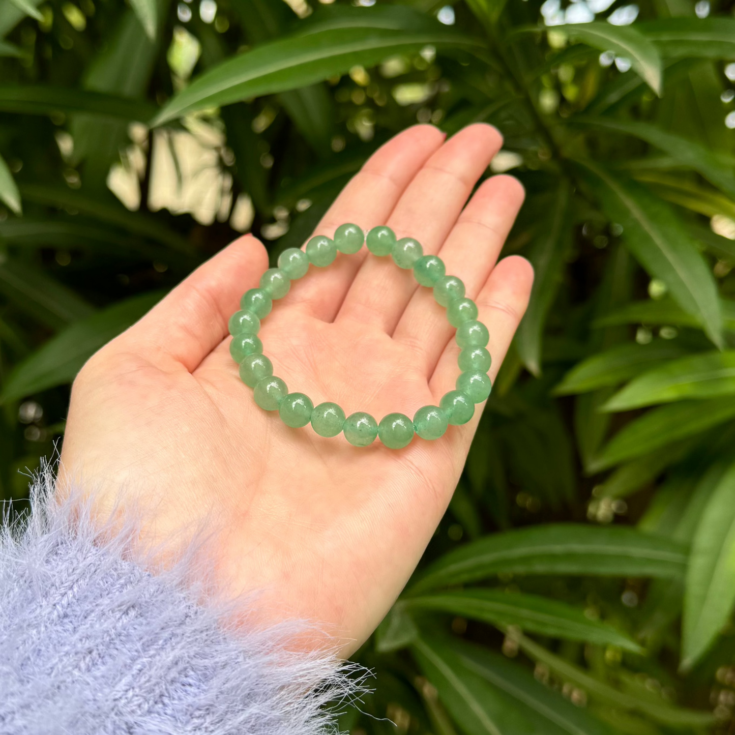 Bracelet lumiaventurine verte