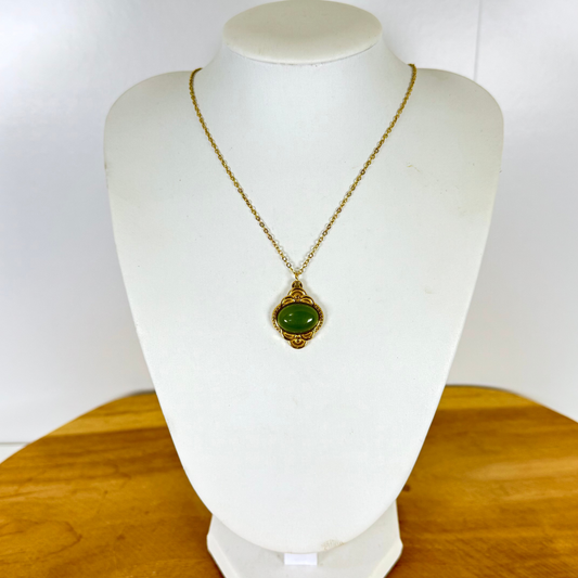Collier Lumimuse aventurine verte