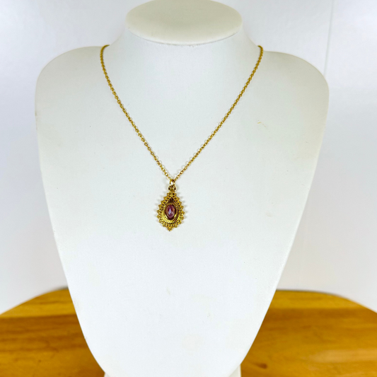 Collier lumigaya améthyste