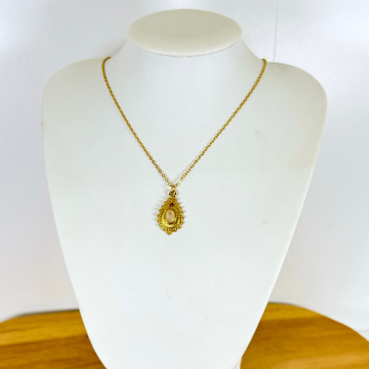 Collier lumigaya quartz rose