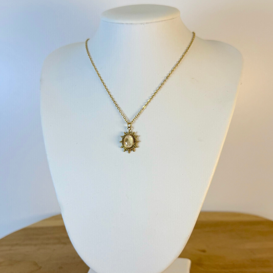 Collier lumisolis cristal de roche