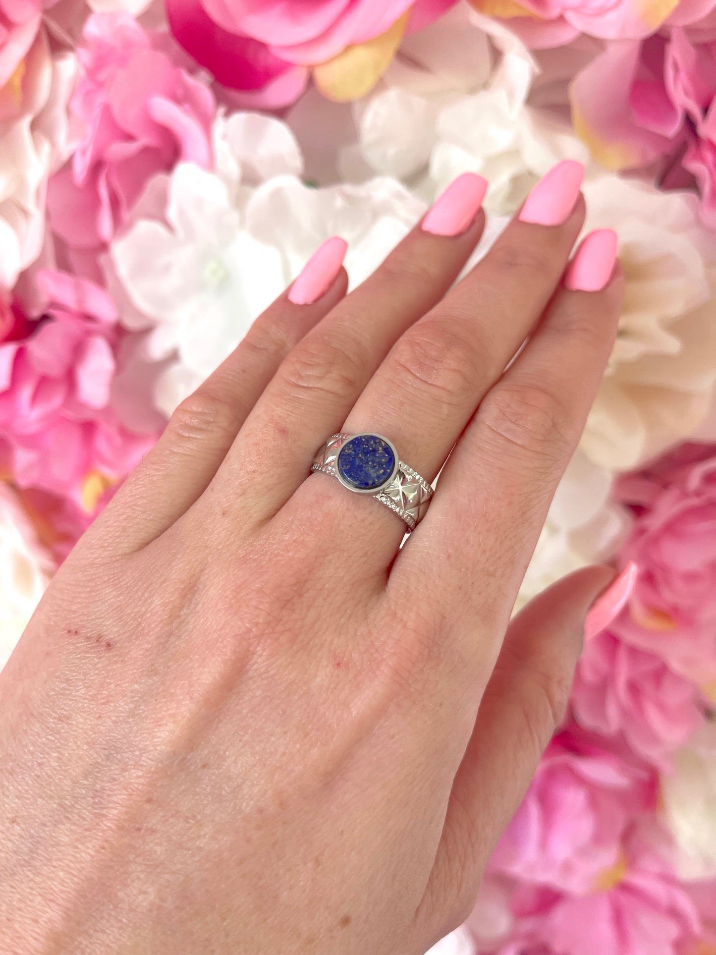 Bague Lumichevalière Lapis lazuli