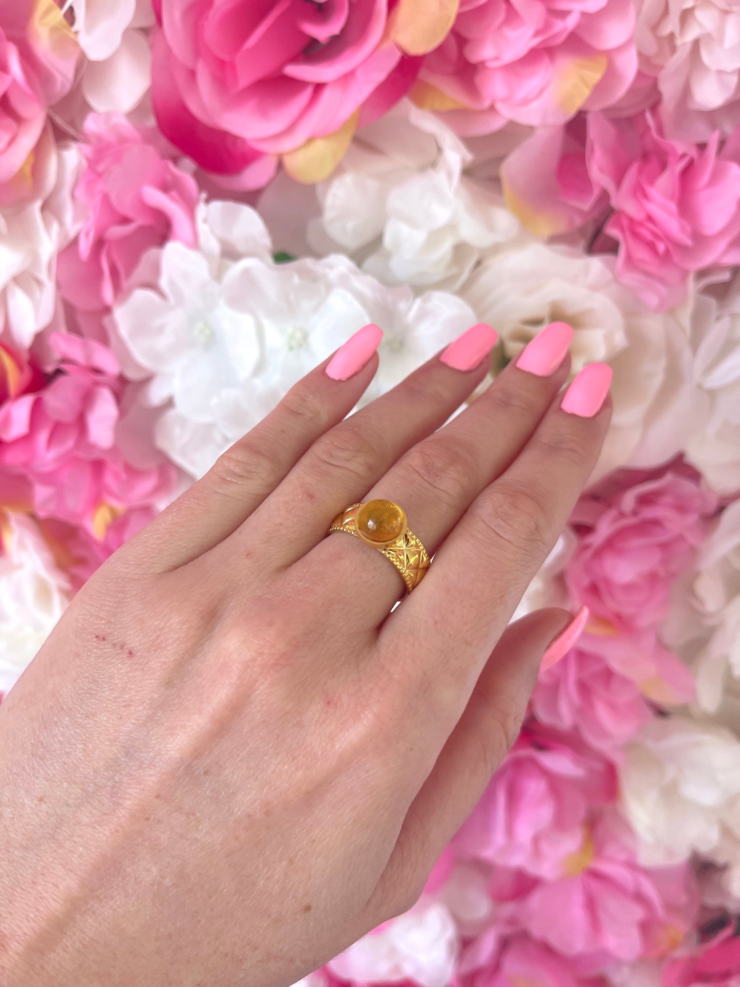 Bague Lumichevalière citrine