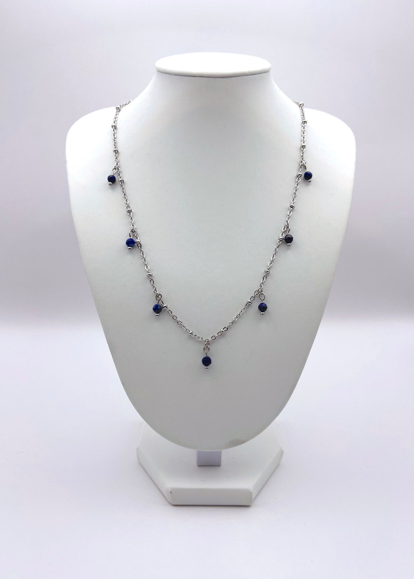 Collier Lumicoquette lapis lazuli