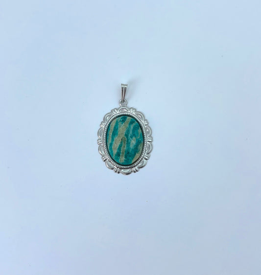 Pendentif Lumiglamour Amazonite zébrée