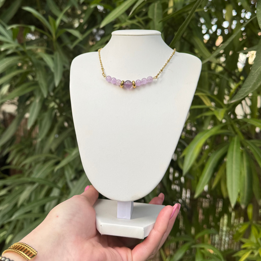 Collier lumidivine améthyste
